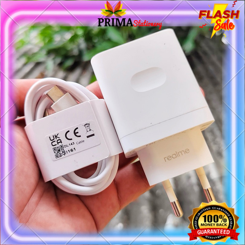 Charger Realme 33w Asli Original bawaan Hp