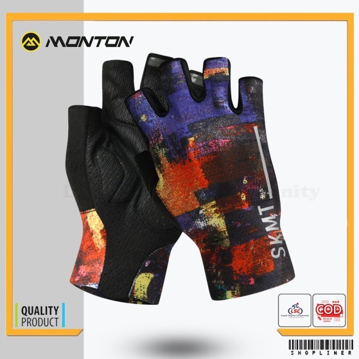 Sarung Tangan Sepeda Roadbike Glove Monton Journey Sepeda Gowes  - XL