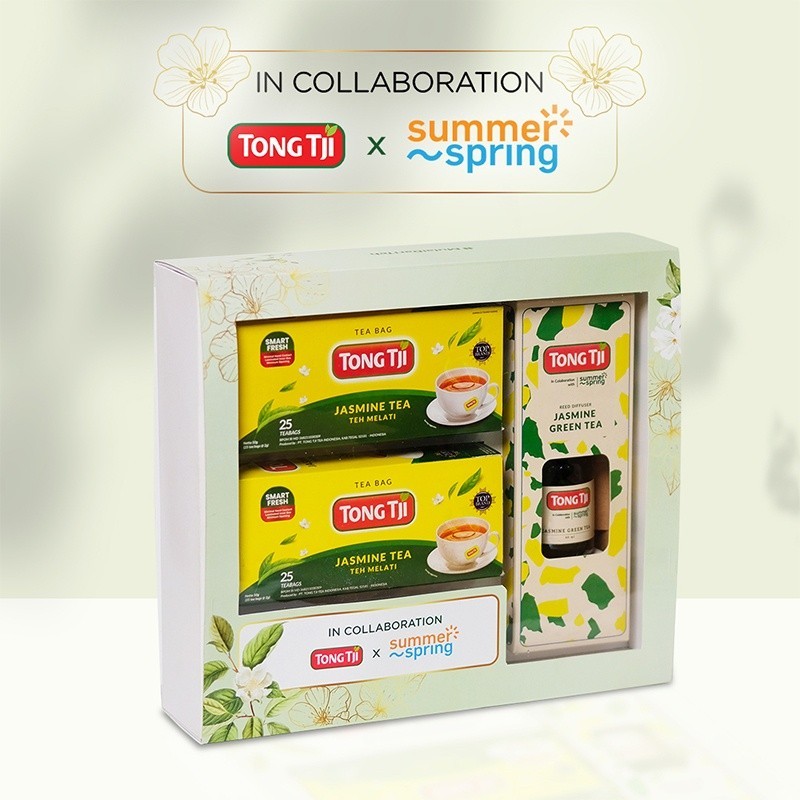 

PROMO SPECIAL ! TONG TJI x SUMMER SPRING Bundling Reed Diffuser + 2 Pack Jasmine Tea Celup non Amplop