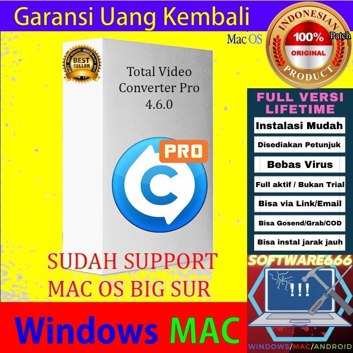 Software Convert Video: Total Video Converter Pro 4 [Mac] - SOFTWARE - APLIKASI - PC