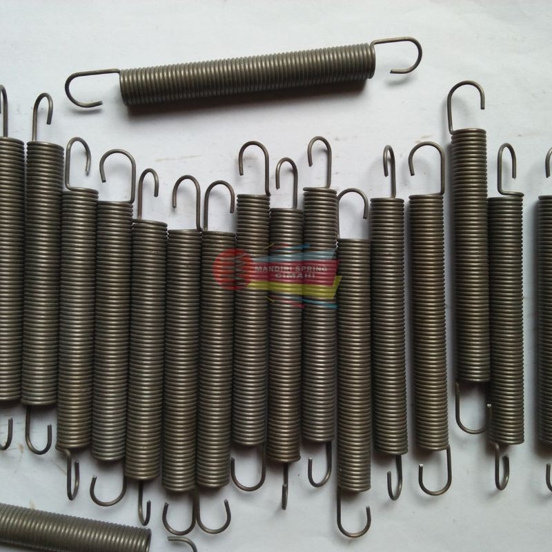 Per Spring pegas Tarik 1.2 mm Baja OD 10 mm Panjang 10.5 cm