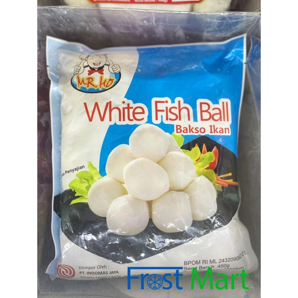 

Mr ho White Fish Ball 450Gr Baso Ikan