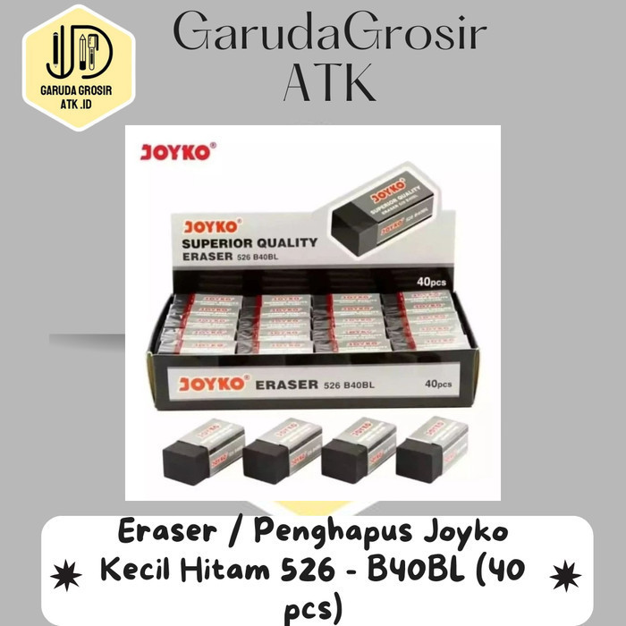 

Eraser / Penghapus Joyko Kecil Hitam 526 - B40BL (40 pcs)
