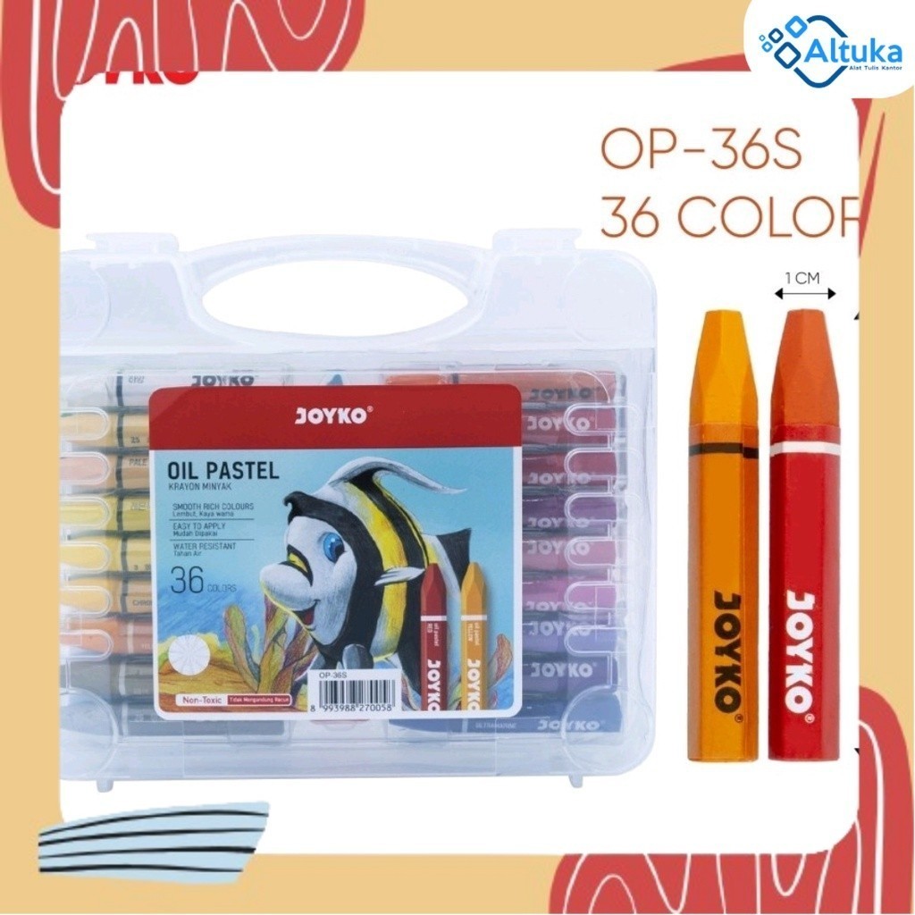 

Krayon / Crayon Oil Pastel 36 Warna Joyko