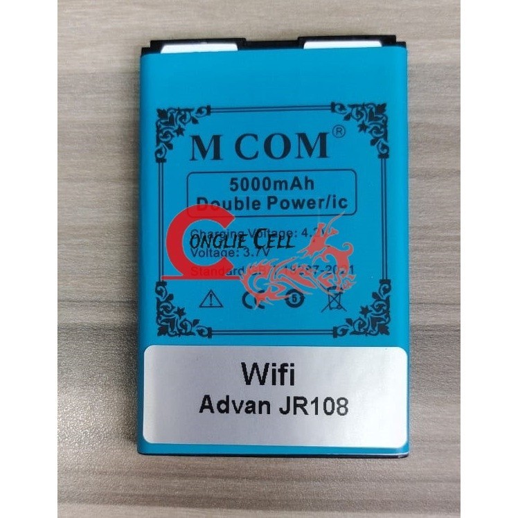 MCOM 5000 MAH Battery Batere Batre Baterai Double Power Mcom Modem Wifi Advan JR-108 JR108