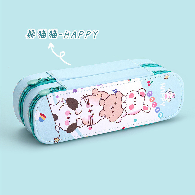 

NEW Ready-Pencil Case Double Multi-Layer/Kotak Pensil 2 Dua Tingkat Lucu 2 Layer / Tepak Pensil 3D