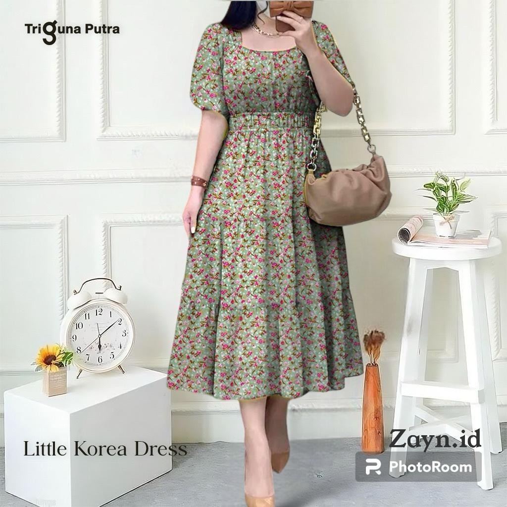 BAJU DRESS LENNY MOTIF BUNGA KEMBANG ALENA DRESS WANITA TERBARU 2023 || DRESS WANITA KOREA//BAJU WAN