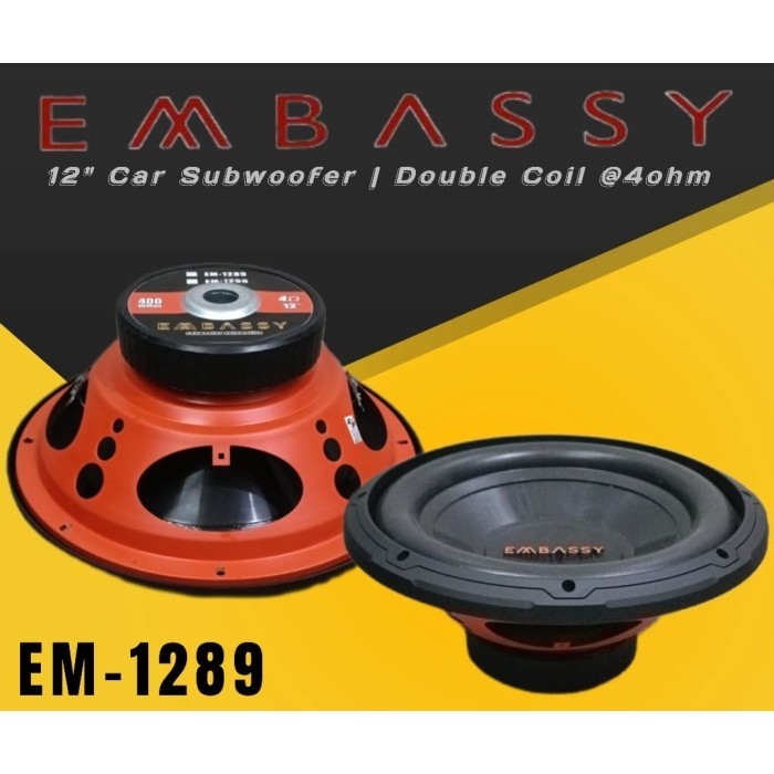 Grosir Subwoofer 12 inch Embassy EM-1289