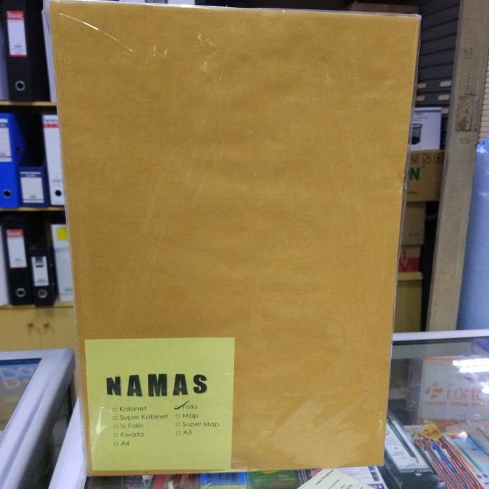 

Amplop cokelat ukuran folio isi 100
