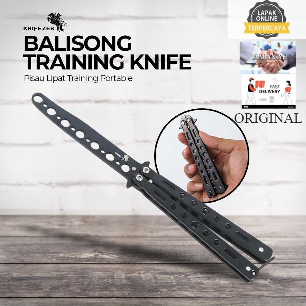 Balisong Pisau Lipat Training Portable Knife  Original