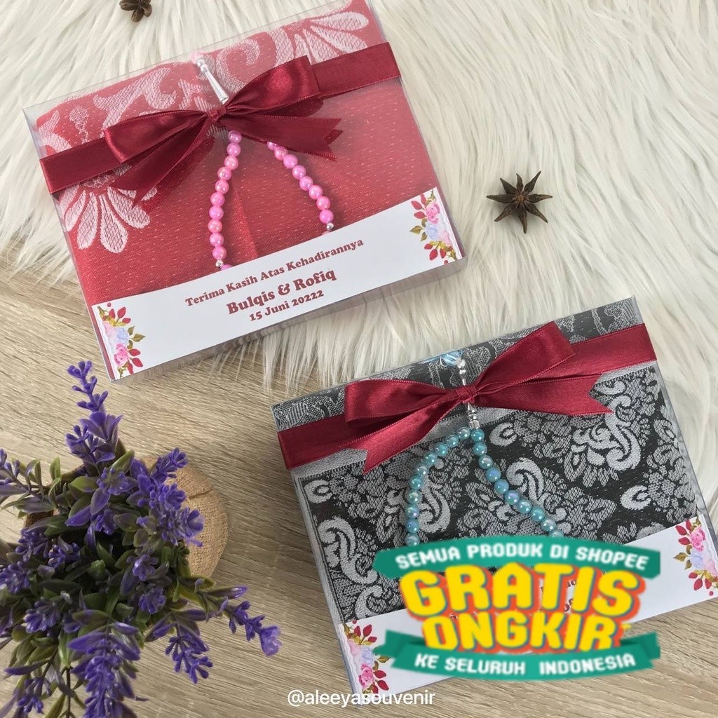 Souvenir Sajadah Travel Dewasa Ukuran Besar - Sofenir Packing Mika | Sovenir Sejadah Oleh Oleh Haji 