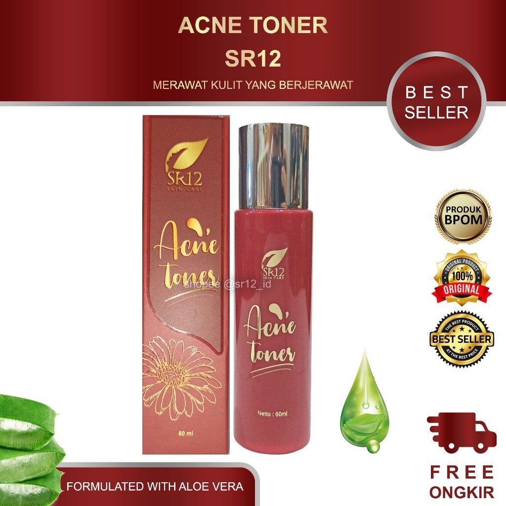 ACNE TONER SR12 / TONER ACNE SR12 / MENGATASI JERAWAT