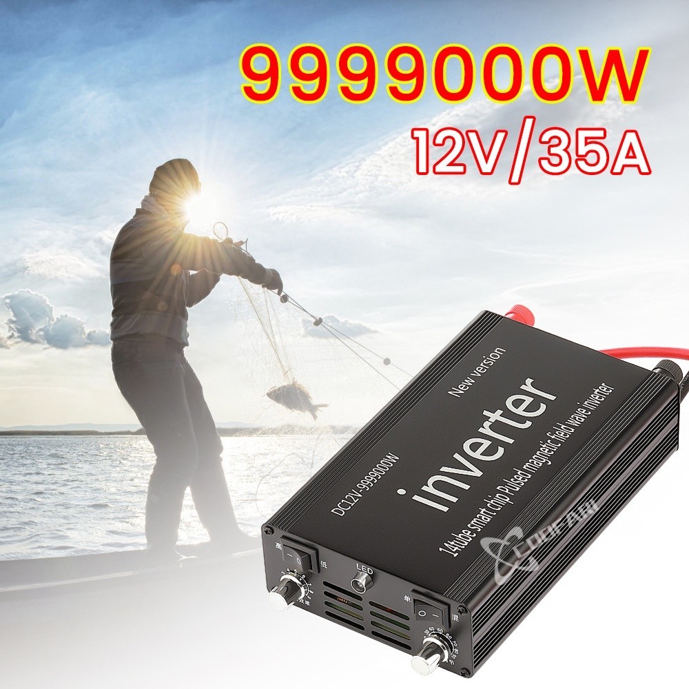 BIG PROMO Inverter Daya Trafo 16 Tabung DC 12V ke AC 220V PSW Inverter Konverter Peningkatan