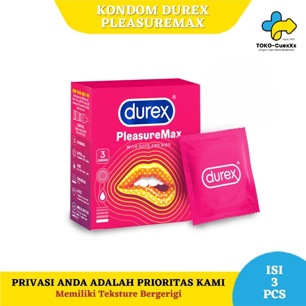 Kondom Durex Gerigi Pleasuremax Condom Bergerigi isi 3 pcs