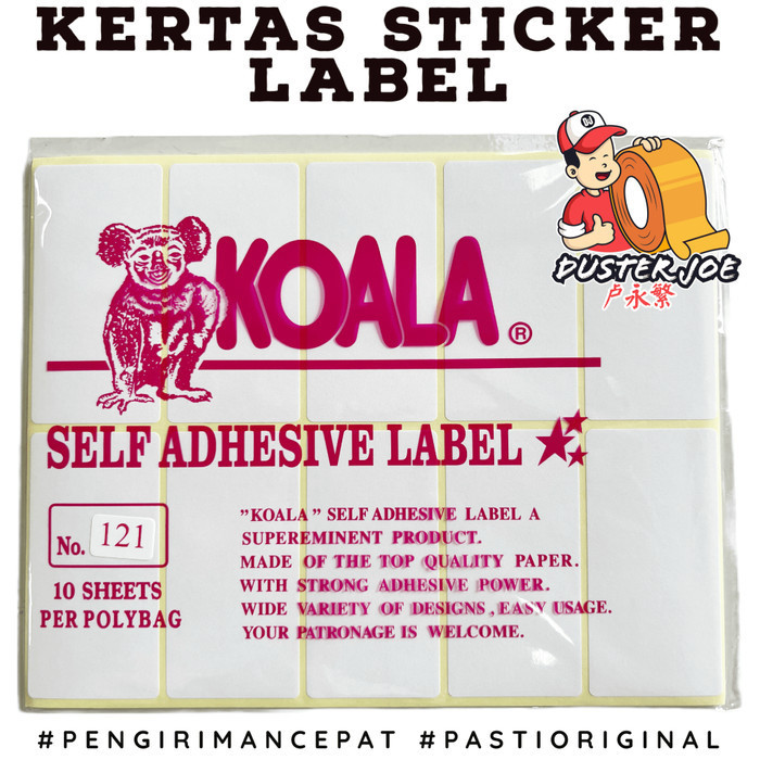 

Kertas Sticker Label KOALA NO 121 PER 1 PCS isi 10 lembar