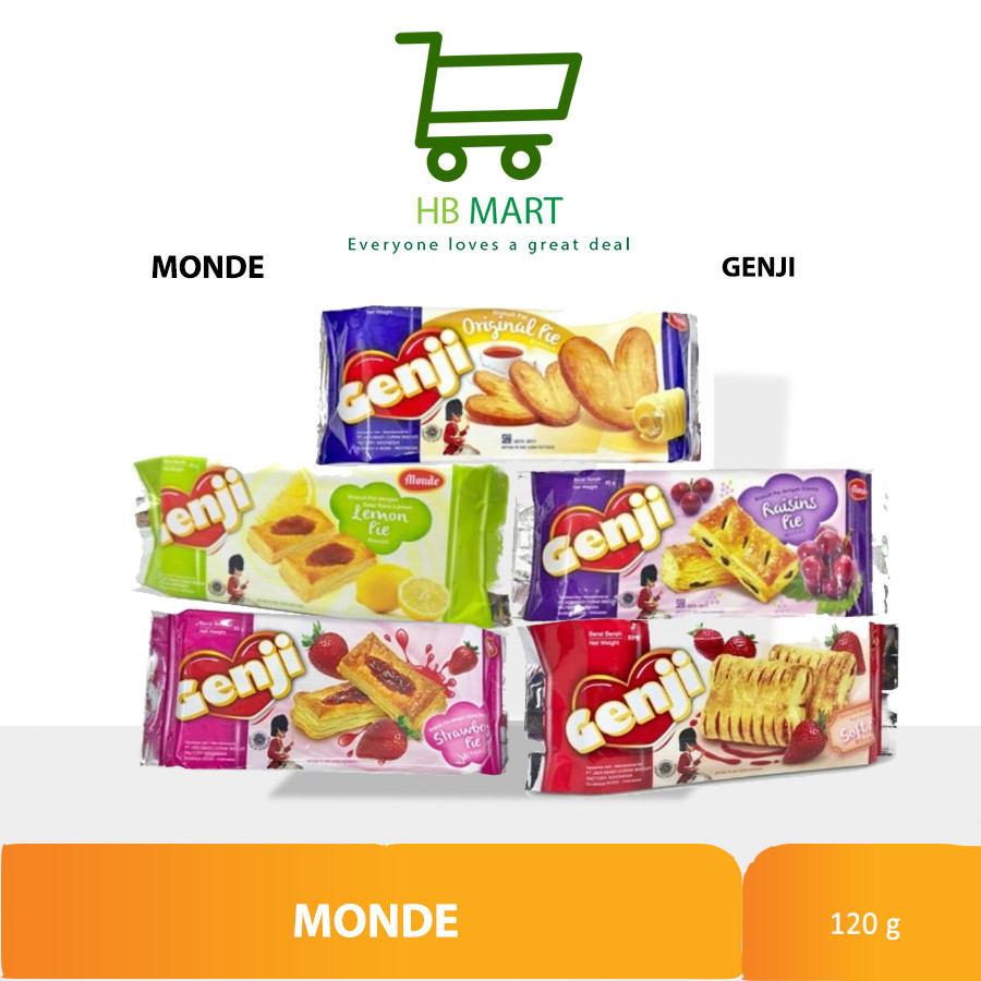 

PCS - MONDE GENJI VANILA PIE / SOFT PIE / STRAWBERRY / ORIGINAL