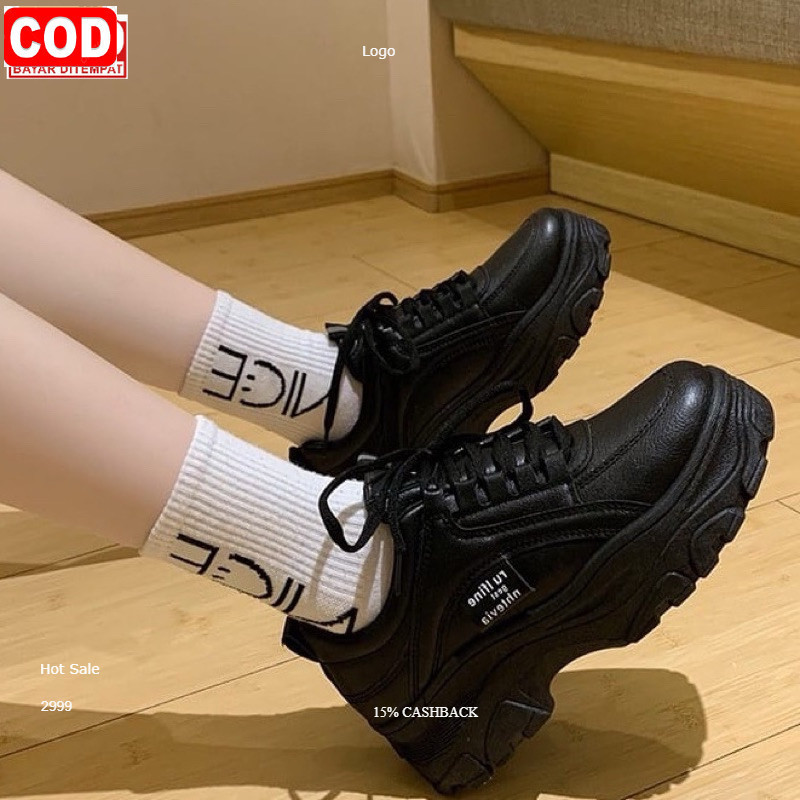sepatu sneakers wanita terbaru sepatu wanita hits sepatu wanita korea style sepatu hitam wanita sepa