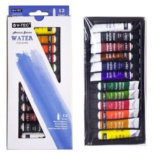 

Termurah~ WaterColor VTEC ARTIST Series VT1325 12W 6ml/Cat Air Cat Lukis 12x6ml