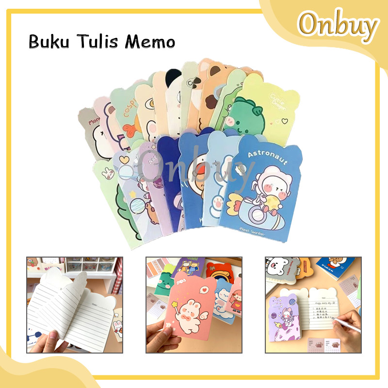 

Buku Memo Notebook Animal / Notebook Karakter Binatang / Kartun Berkuping Cartoon Mini Book