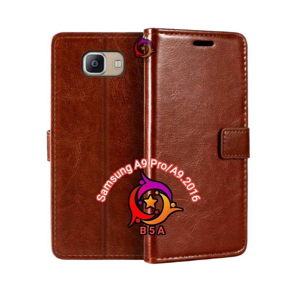 Case SAMSUNG A9 Pro / A9 2016 Flip Cover Wallet Leather Casing Dompet Kulit Untuk-SAMSUNG A9pro A920