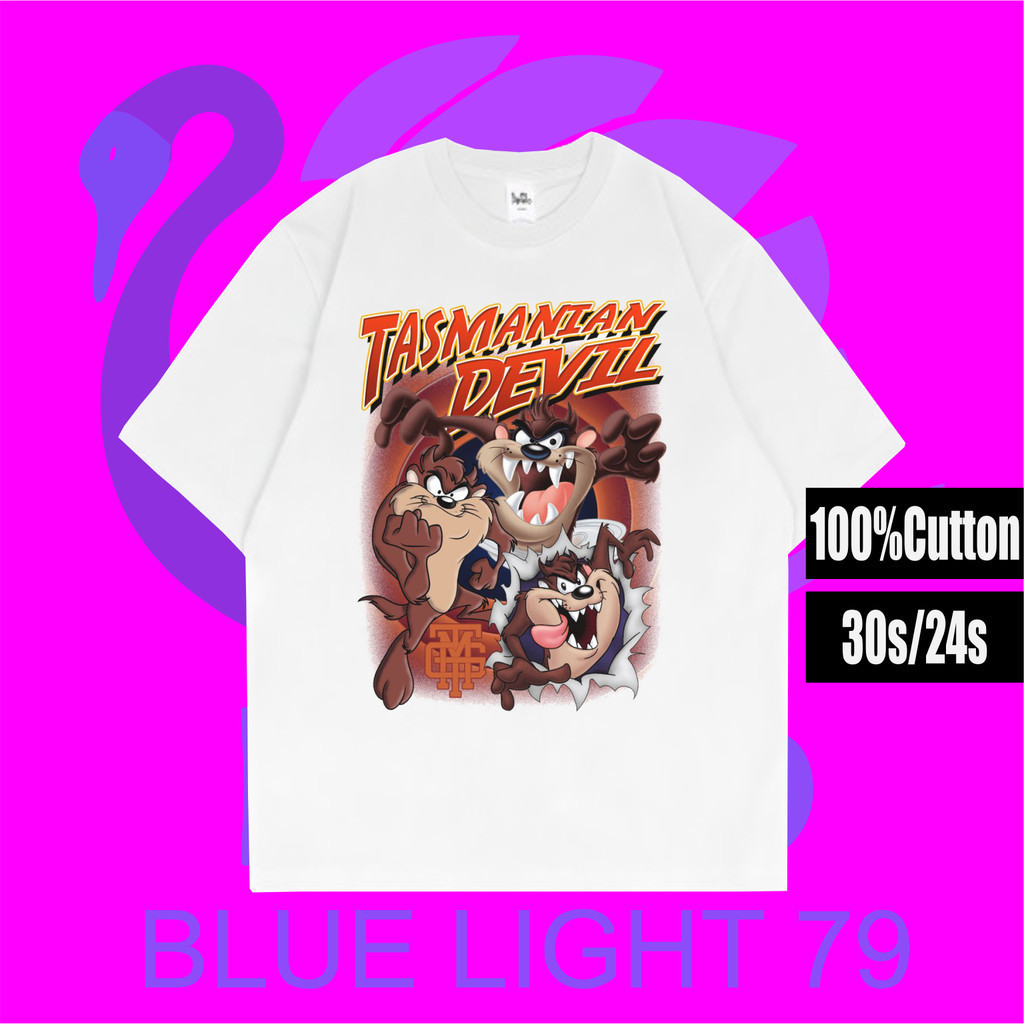 T-SHIRT | KAOS TAZMANIAN DEVIL | BAJU TAZ DEVIL - TAZMANIA KARTUN 90S VINTAGE | KAOS HITAM BAJU | T 