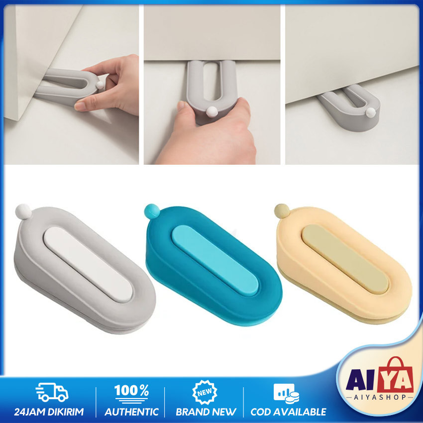 Penahan Pintu Karet Door Stopper Kuat Silikon Pengganjal Ganjalan Pintu Rumah Kamar Mandi / Ganjalan