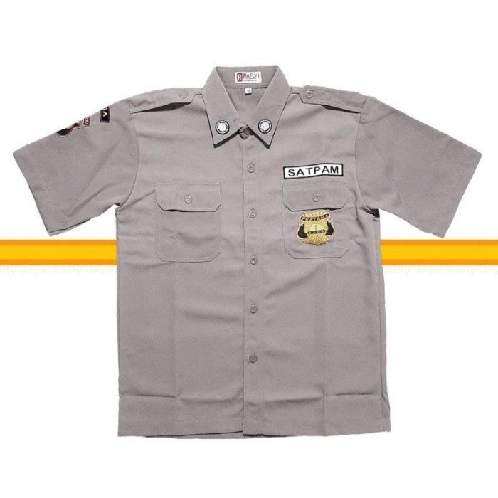 Setelan Satpam Terbaru / Seragam PDH PDL Coklat / Baju Security 2021 - PENDEK, M