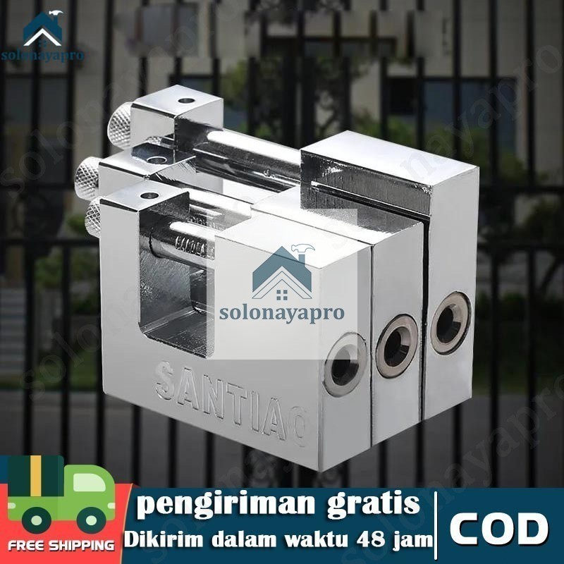 100mm Kunci Gembok Panser /Gembok Rumah Panzer/Gembok Balok Pagar Pintu Gerbang/Iron Padlock/Rumah T