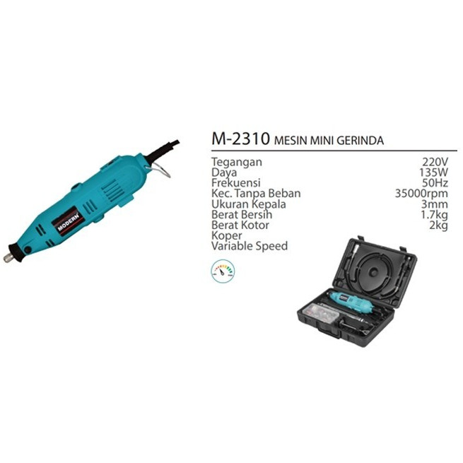 PGS - MODERN M-2310 Mini Die Grinder 3mm Set Tuner Bor Drill Grinda Gurinda Grenda Gerinda Mesin M23