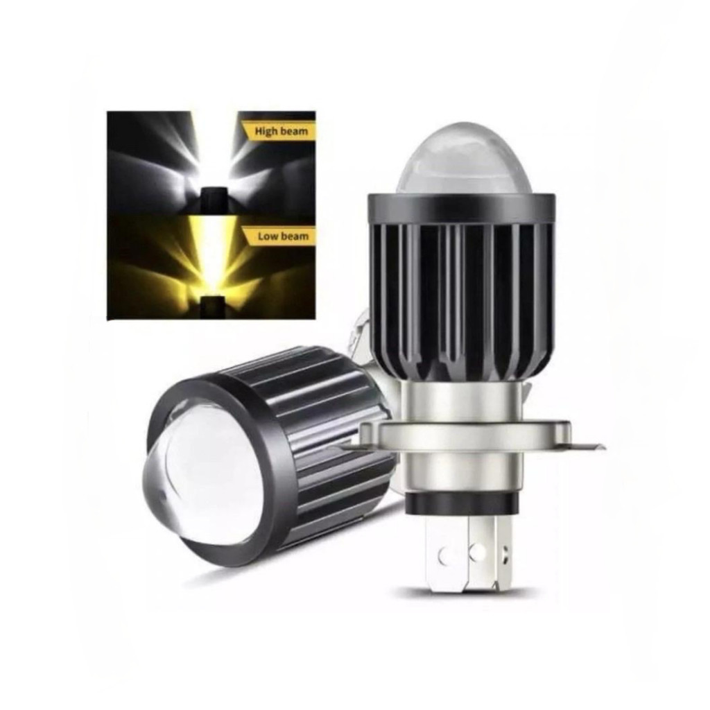 Lampu Depan Led H4 Laser Bohlam Lampu Depan Led H4 Laser Lampu Motor H4 Universal R15,Vixion,Byson,V