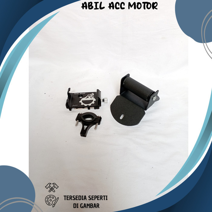 PAKET HOLDER GPS HP NMAX NEW PHONE HOLDER ALUMUNIUM STANG MOTOR BRAKET BRACKET BREKET HOLDER HANDPHO