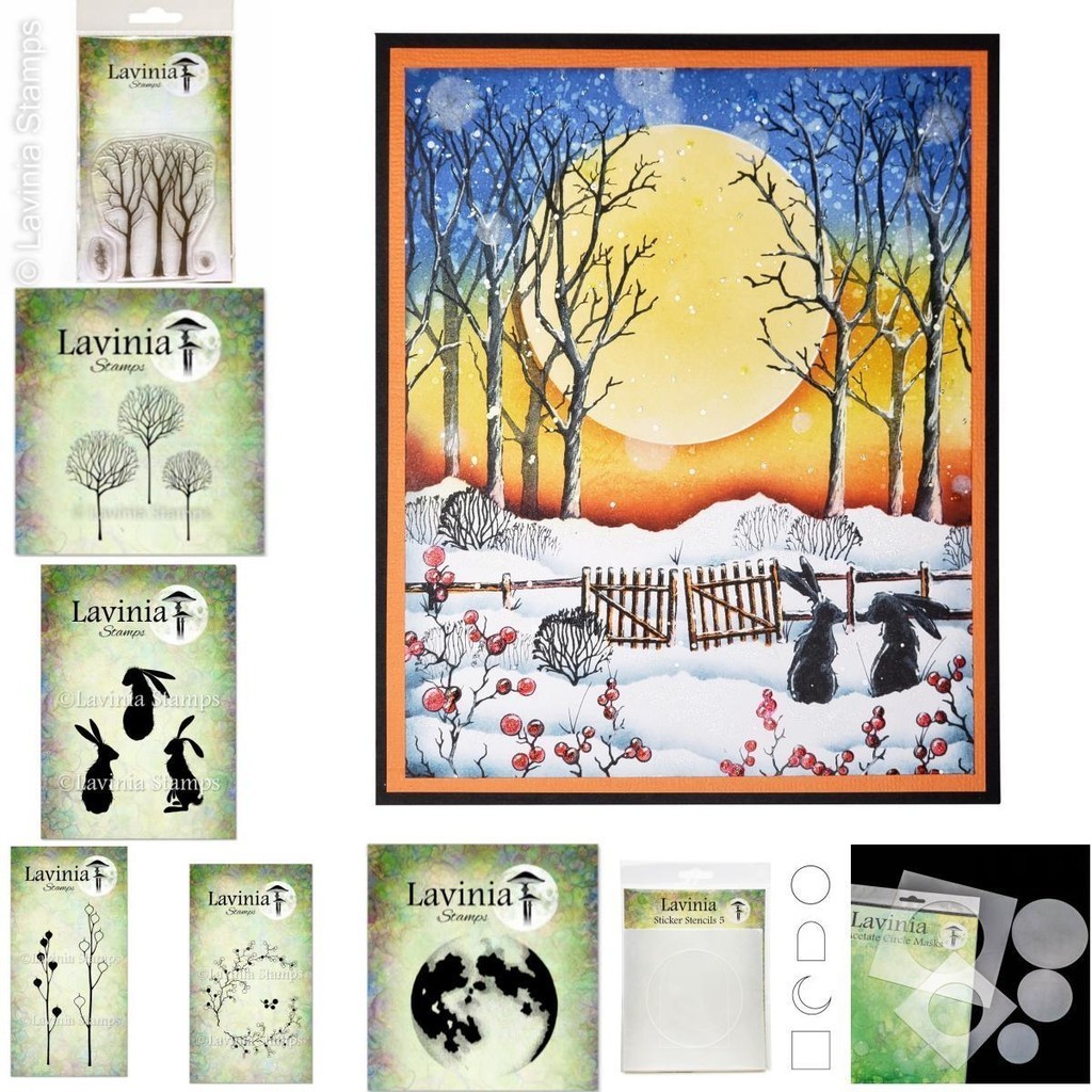

Tree Moon Rabbit Clear Stamps Layering Stencils For Greeting Card Making Scrapbooking Craft Paper Decoration