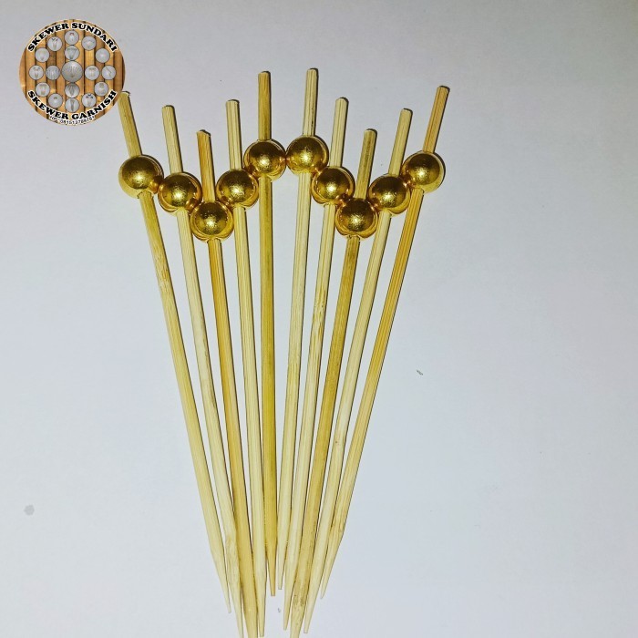

[[ K23 - BEST SELLER ]] Skewer gold ® cocktail pick 12cm (100pcs)