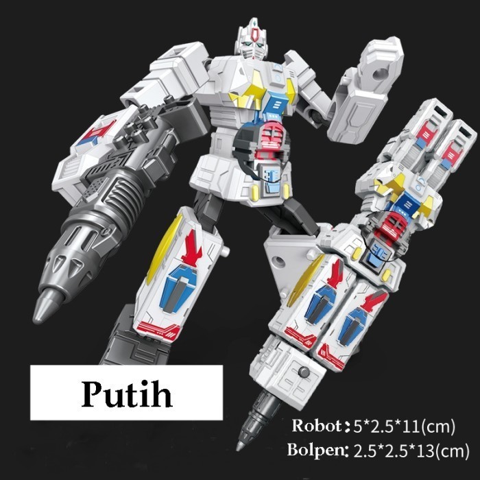 

Mainan~ Promo Sale Pulpen Robot Transformasi Pena Bolpen Anak Mainan Action Figure Robot Soldier Alat Tulis Hadiah Gift Optimus ST0119 - ST0119D
