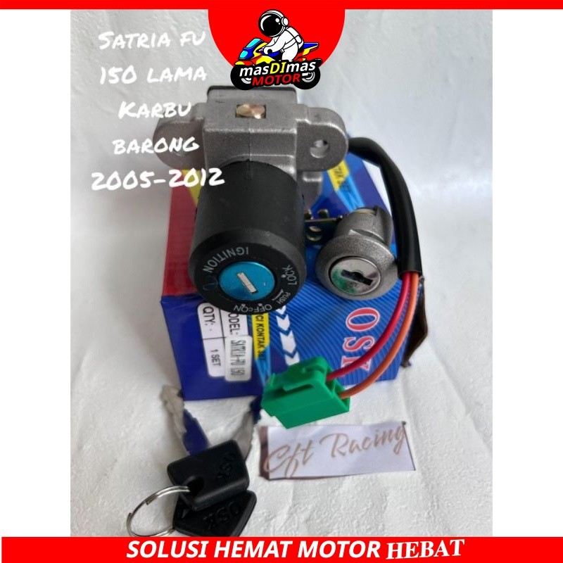 kunci kontak satria fu 150, kunci kontak assy suzuki satria fu 150 lama karbu