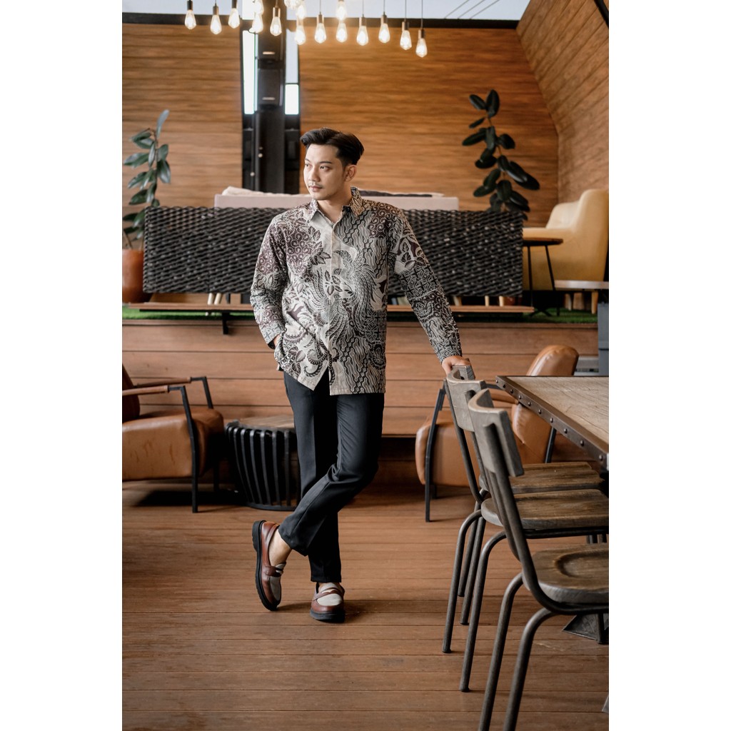 6TRY Hardi Batik - WIRAWAN Kemeja Batik Pria Lengan Panjang