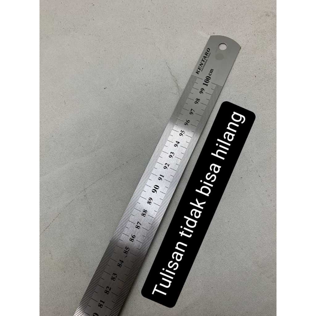 

Penggaris Mistar Kentaro 100cm/Penggaris stainless steel/Penggaris Tukang ASLI KENTARO