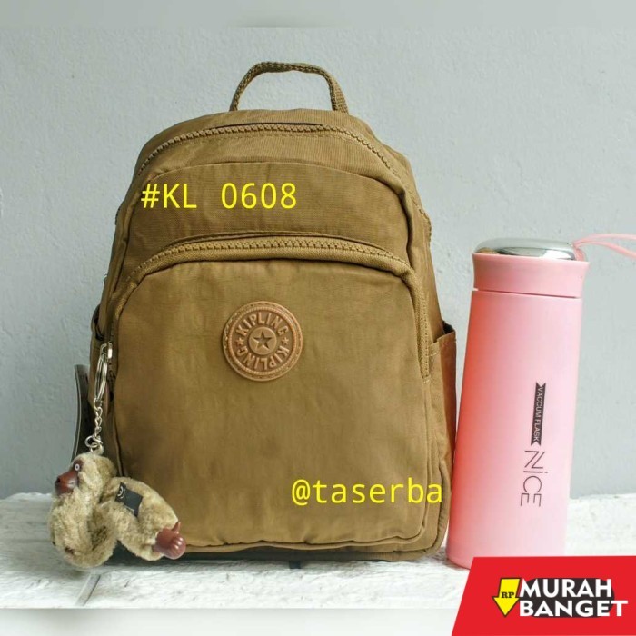 tas ransel wanita import Ransel Fashion Wanita Kipling Mini KL 0608 Tas Boneka Kecil Sage pink - kha