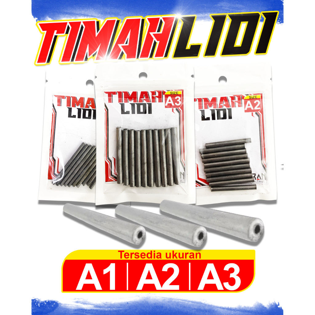 

TIMAH LIDI EMRAN A1 A2 A3 PEMBERAT PANCING Murah Isi 10