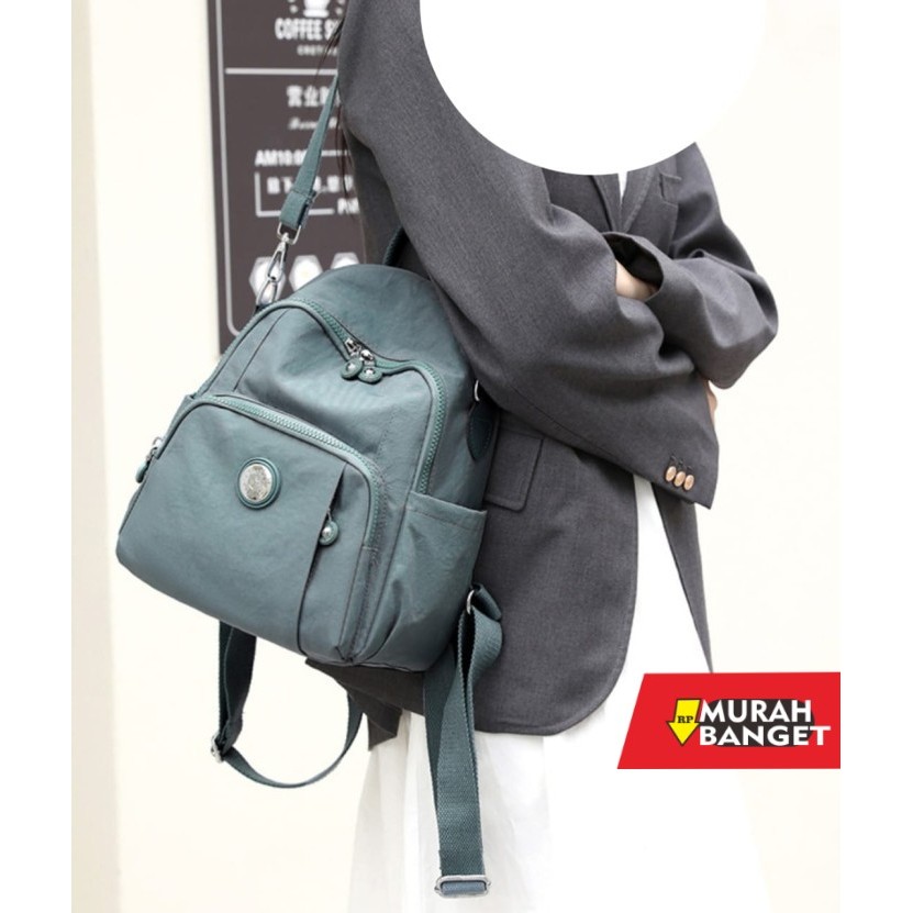 tas ransel wanita import RANSEL WANITA IMPORT CHIBAO 2IN1 8011# - Soft Pink