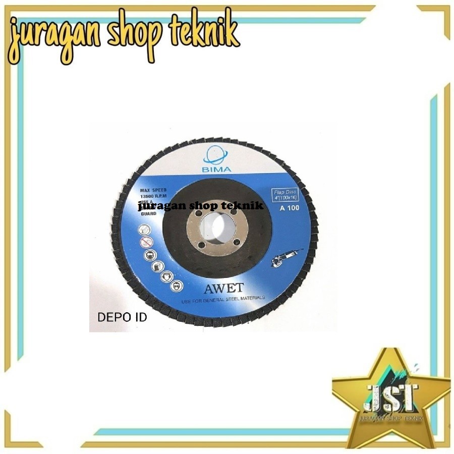 BIMA AMPLAS SUSUN 4 INCHI GRIT  /#100 /#120