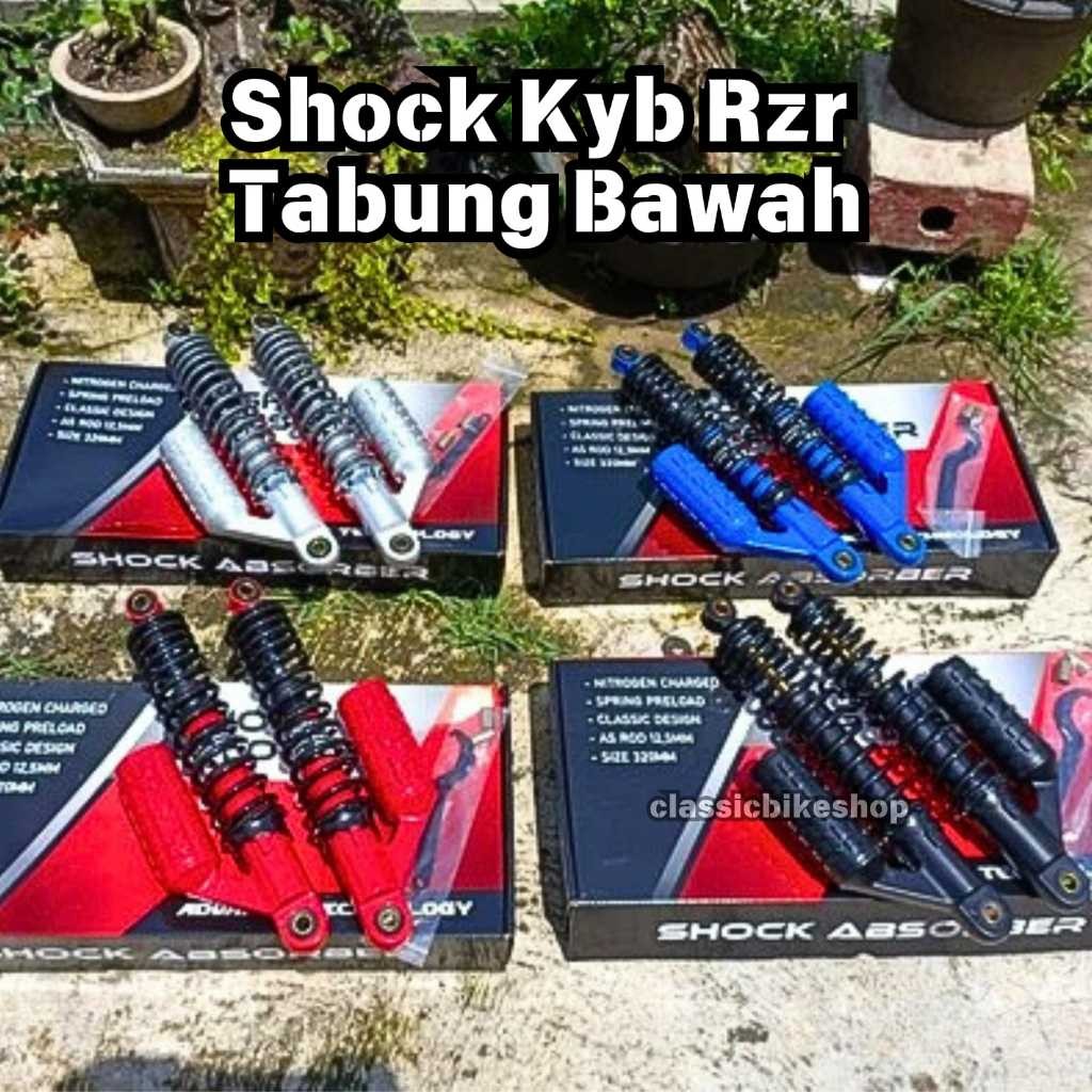 Shock Belakang KYB RZR 320mm Shockbreaker Tabung Bawah Skok Kayaba RZR Import Detail Ori
