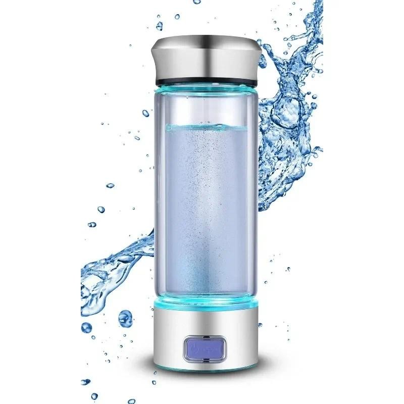 Glass Hydrogen Water Bottle Generator with SPE PEM Technology 1.4 ppm dissolved hydrogen 3Min quick 