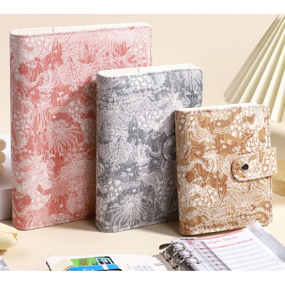 

A5/A6/A7 Vintage Embossed PU Leather DIY Binder Notebook Cover Diary Agenda Planner Paper Cover School Stationery