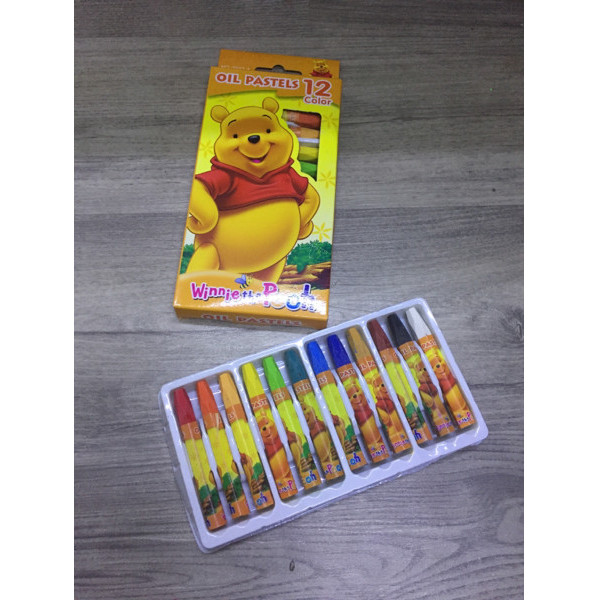 

crayon oil pastel 12 colors winnie the pooh