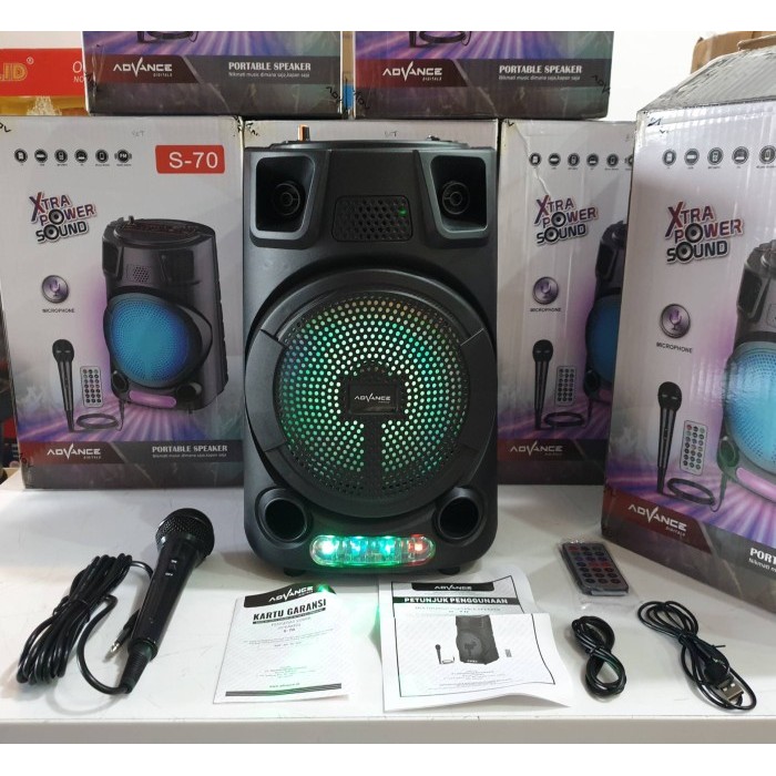 SPEAKER PORTABLE BLUETOOTH ADVANCE S70