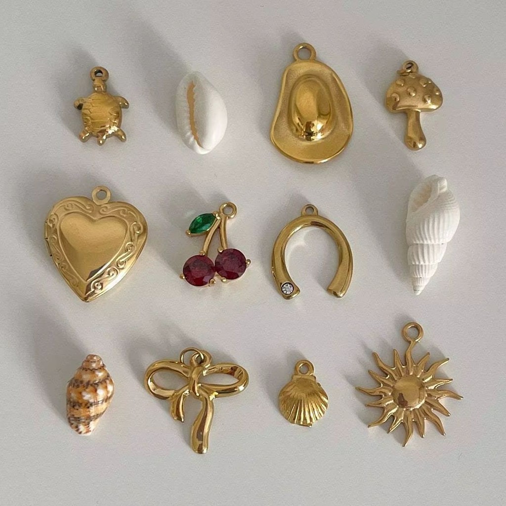 

Miranda Stainless Steel Metal Hammer Patterned Starfish ABS Pearl Pendant DIY Necklace Jewelry Accessories Wholesale Waterproof