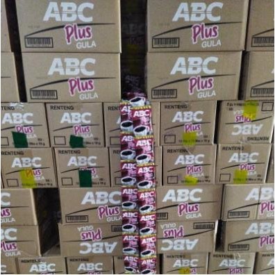 

1 dus ABC Plus gula 12 renceng 18gr kopi hitam murah Manis Coffee Robusta