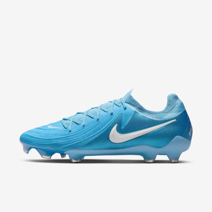 Sepatu Bola Phantom GX 2 Pro FG Low-Top Blue Fury/White