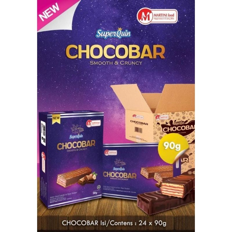 

SuperQuin Chocobar 90g x 24pcs kartonan PUSAT GROSIR JAJAN murah meriah